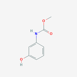 molecular formula C8H9NO3 B082264 Methyl (3-hydroxyphenyl)carbamate CAS No. 13683-89-1