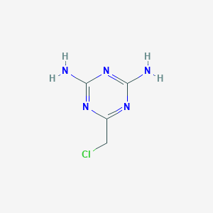 molecular formula C4H6ClN5 B082266 6-(Chloromethyl)-1,3,5-triazine-2,4-diamine CAS No. 10581-62-1