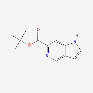molecular formula C12H14N2O2 B8226643 tert-butyl 1H-pyrrolo[3,2-c]pyridine-6-carboxylate 
