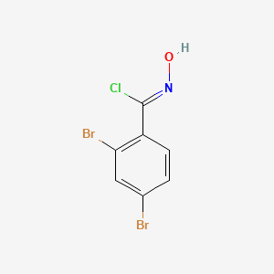 molecular formula C7H4Br2ClNO B8227016 2,4-Dibromo-N-hydroxybenZimidoyl chloride 