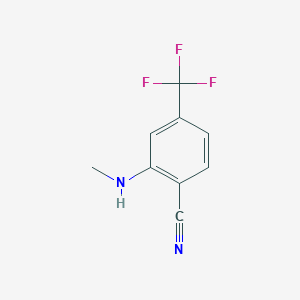molecular formula C9H7F3N2 B8227110 2-(Methylamino)-4-(trifluoromethyl)benzonitrile 