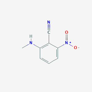 molecular formula C8H7N3O2 B8227138 2-Nitro-6-methylaminobenzonitrile 