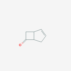molecular formula C7H8O B082278 Bicyclo[3.2.0]hept-2-en-6-one CAS No. 13173-09-6