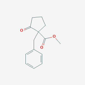 molecular formula C14H16O3 B082281 2-Benzyl-2-carbomethoxycyclopentanone CAS No. 10386-81-9