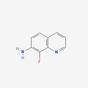 molecular formula C9H7FN2 B8228370 8-Fluoroquinolin-7-amine 