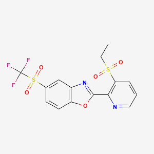 molecular formula C15H11F3N2O5S2 B8228571 Oxazosulfyl 