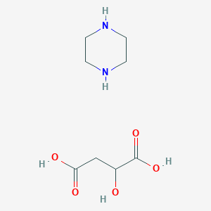 molecular formula C8H16N2O5 B082287 Piperazine DL-Malate CAS No. 14852-14-3