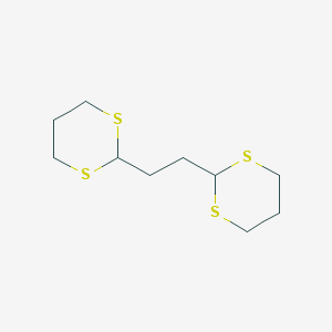 molecular formula C10H18S4 B082288 2,2'-(Ethylene)di-1,3-dithiane CAS No. 14947-53-6