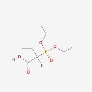molecular formula C8H16FO5P B8229066 Ethyl 2-(diethoxyphosphoryl)-2-fluoroacetic acid 