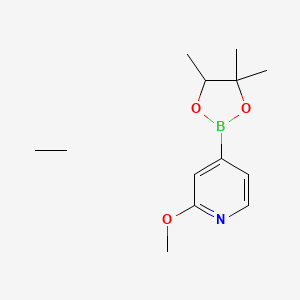 Ethane;2-methoxy-4-(4,4,5-trimethyl-1,3,2-dioxaborolan-2-yl)pyridine
