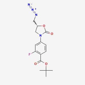 tert-butyl 4-[(5R)-5-(azidomethyl)-2-oxo-1,3-oxazolidin-3-yl]-2-fluorobenzoate