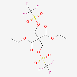 Diethyl 2,2-bis((trifluoromethylsulfonyloxy)methyl)malonate