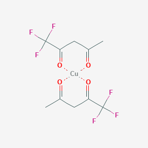 molecular formula C10H10CuF6O4 B082293 Copper;1,1,1-trifluoropentane-2,4-dione CAS No. 14324-82-4