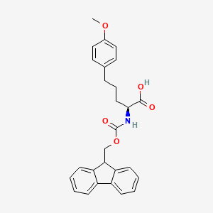 molecular formula C27H27NO5 B8229313 Fmoc-(S)-2-amino-5-(4-methoxyphenyl)pentanoic acid 