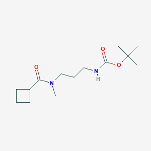 molecular formula C14H26N2O3 B8229379 tert-Butyl (3-(N-methylcyclobutanecarboxamido)propyl)carbamate 
