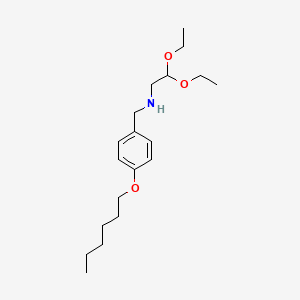 2,2-Diethoxy-N-(4-(hexyloxy)benzyl)ethanamine