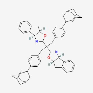 (3aS,3a'S,8aR,8a'R)-2,2'-(1,3-Bis(4-(adamantan-1-yl)phenyl)propane-2,2-diyl)bis(3a,8a-dihydro-8H-indeno[1,2-d]oxazole)