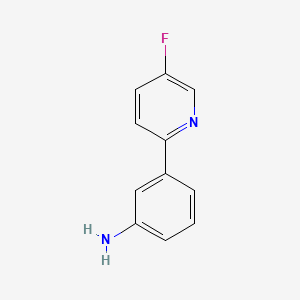 molecular formula C11H9FN2 B8229591 3-(5-Fluoropyridin-2-YL)aniline 