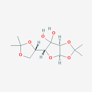molecular formula C12H22O8 B082296 1,2:5,6-Di-O-isopropylidene-a-D-ribo-hexofuranose-3-ulose monohydrate CAS No. 10578-85-5