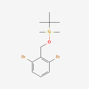 molecular formula C13H20Br2OSi B8229628 tert-Butyl((2,6-dibromobenzyl)oxy)dimethylsilane 