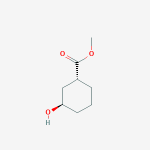 molecular formula C8H14O3 B8229774 methyl (1R,3R)-3-hydroxycyclohexane-1-carboxylate CAS No. 6125-56-0