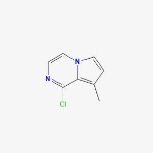 molecular formula C8H7ClN2 B8229971 1-Chloro-8-methylpyrrolo[1,2-a]pyrazine 