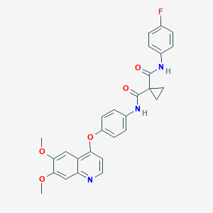 molecular formula C28H24FN3O5 B000823 Cabozantinib CAS No. 849217-68-1