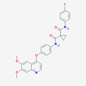 molecular formula C₂₈H₂₄FN₃O₅ B000823 Cabozantinib CAS No. 849217-68-1