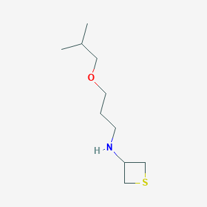 molecular formula C10H21NOS B8230334 N-(3-Isobutoxypropyl)thietan-3-amine 