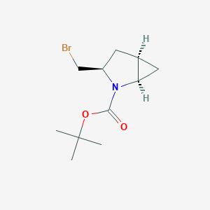 molecular formula C11H18BrNO2 B8230391 tert-Butyl (1R,3R,5R)-3-(bromomethyl)-2-azabicyclo[3.1.0]hexane-2-carboxylate 
