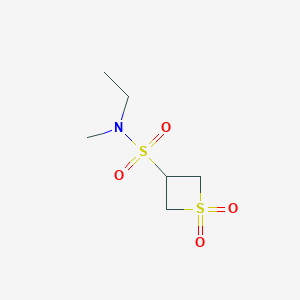 molecular formula C6H13NO4S2 B8230403 N-Ethyl-N-methylthietane-3-sulfonamide1,1-dioxide 