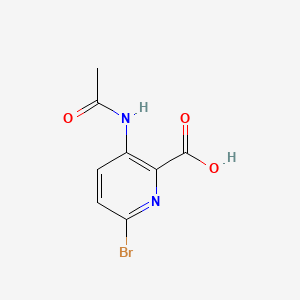 6-Bromo-3-acetamidopyridine-2-carboxylic acid