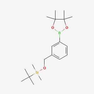 Tert-butyl-dimethyl-[[3-(4,4,5,5-tetramethyl-1,3,2-dioxaborolan-2-yl)phenyl]methoxy]silane