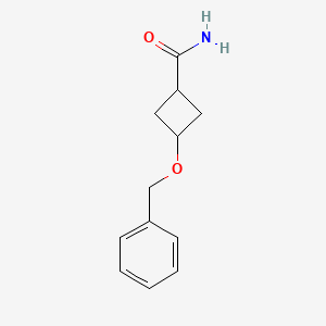 3-Phenylmethoxycyclobutane-1-carboxamide