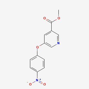 molecular formula C13H10N2O5 B8230698 Methyl 5-(4-nitrophenoxy)pyridine-3-carboxylate 