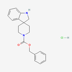 Benzyl spiro[1,2-dihydroindole-3,4'-piperidine]-1'-carboxylate;hydrochloride