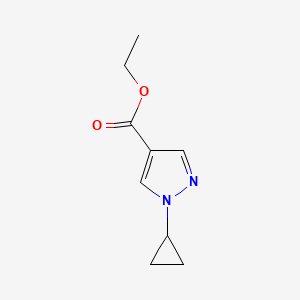 molecular formula C9H12N2O2 B8230711 Ethyl 1-cyclopropylpyrazole-4-carboxylate 