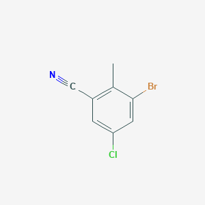 3-Bromo-5-chloro-2-methylbenzonitrile