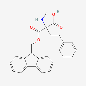2-(9H-fluoren-9-ylmethoxycarbonyl)-2-(methylamino)-4-phenylbutanoic acid