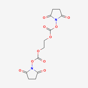 molecular formula C12H12N2O10 B8230817 (2,5-Dioxopyrrolidin-1-yl) 2-(2,5-dioxopyrrolidin-1-yl)oxycarbonyloxyethyl carbonate CAS No. 122375-06-8