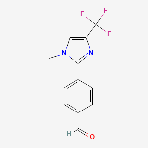 4-(1-Methyl-4-(trifluoromethyl)-1H-imidazol-2-yl)benzaldehyde