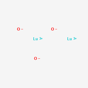 molecular formula Lu2O3 B082310 Lutetium oxide (Lu2O3) CAS No. 12032-20-1