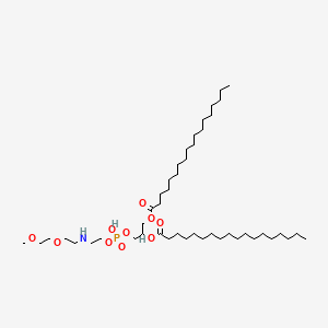 molecular formula C46H92NO10P B8231150 Poly(oxy-1,2-ethanediyl), alpha-[7-hydroxy-7-oxido-13-oxo-10-[(1-oxooctadecyl)oxy]-6,8,12-trioxa-3-aza-7-phosphatriacont-1-yl]-omega-methoxy- CAS No. 178744-28-0