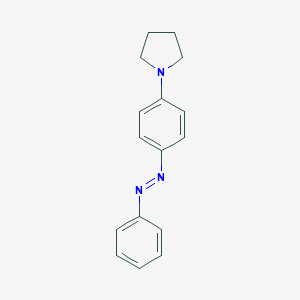 molecular formula C16H17N3 B082313 phenyl-(4-pyrrolidin-1-ylphenyl)diazene CAS No. 10282-34-5