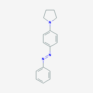 molecular formula C16H17N3 B082313 1-(4-(Phenylazo)phenyl)pyrrolidine CAS No. 10282-34-5