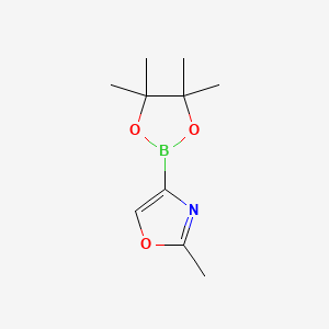 molecular formula C10H16BNO3 B8231531 2-Methyl-4-(4,4,5,5-tetramethyl-1,3,2-dioxaborolan-2-YL)oxazole 
