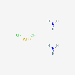 molecular formula Cl2H6N2Pd B082320 Diamminedichloropalladium CAS No. 13782-33-7