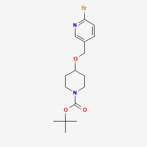 molecular formula C16H23BrN2O3 B8232017 tert-Butyl 4-((6-bromopyridin-3-yl)methoxy)piperidine-1-carboxylate 
