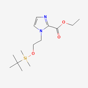 Ethyl 1-[2-[tert-butyl(dimethyl)silyl]oxyethyl]imidazole-2-carboxylate