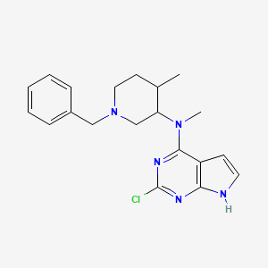 N-(1-benzyl-4-methylpiperidin-3-yl)-2-chloro-N-methyl-7H-pyrrolo[2,3-d]pyrimidin-4-amine